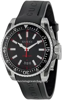 Gucci YA136303 Black steel Black