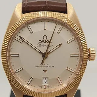 Omega Globemaster 130.53.39.21.02.001 39mm Rose gold Silver