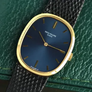 Patek Philippe Golden Ellipse 3548 27mm Yellow gold Blue