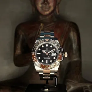 Rolex GMT-Master II 126711CHNR 40mm Yellow gold and Stainless steel Black