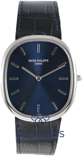 Patek Philippe Golden Ellipse 5738P-001 34.5mm Platinum Blue