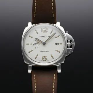 Panerai Luminor Due PAM01046 42mm Stainless steel White