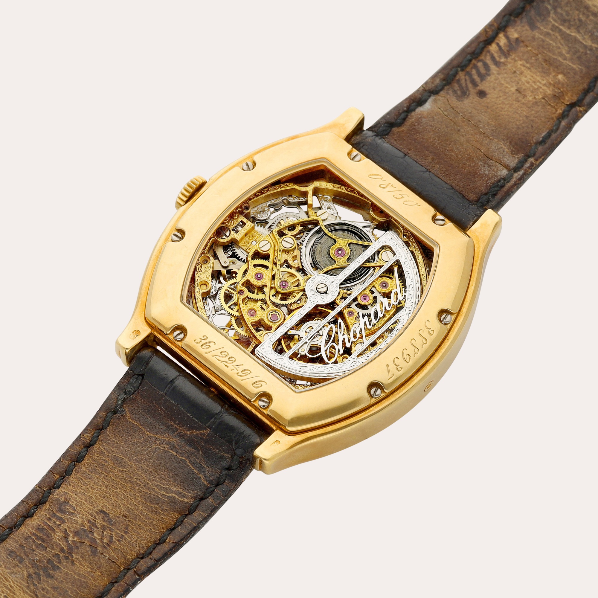 Chopard 36/2249/6 18k yellow gold Skeletonized 1995 Hong