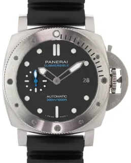 Panerai Submersible PAM02973 42mm Stainless steel Black