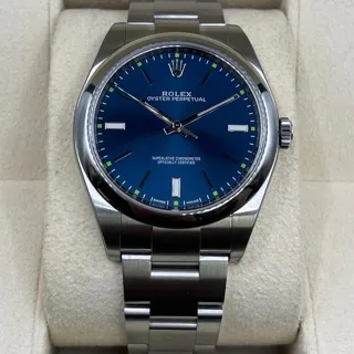 Rolex Oyster Perpetual 39 114300 39mm Stainless steel Blue