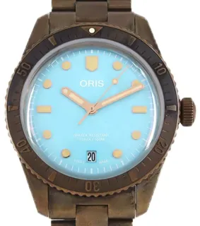 Oris Divers 65 01 733 7771 3155-07 38mm Bronze Blue