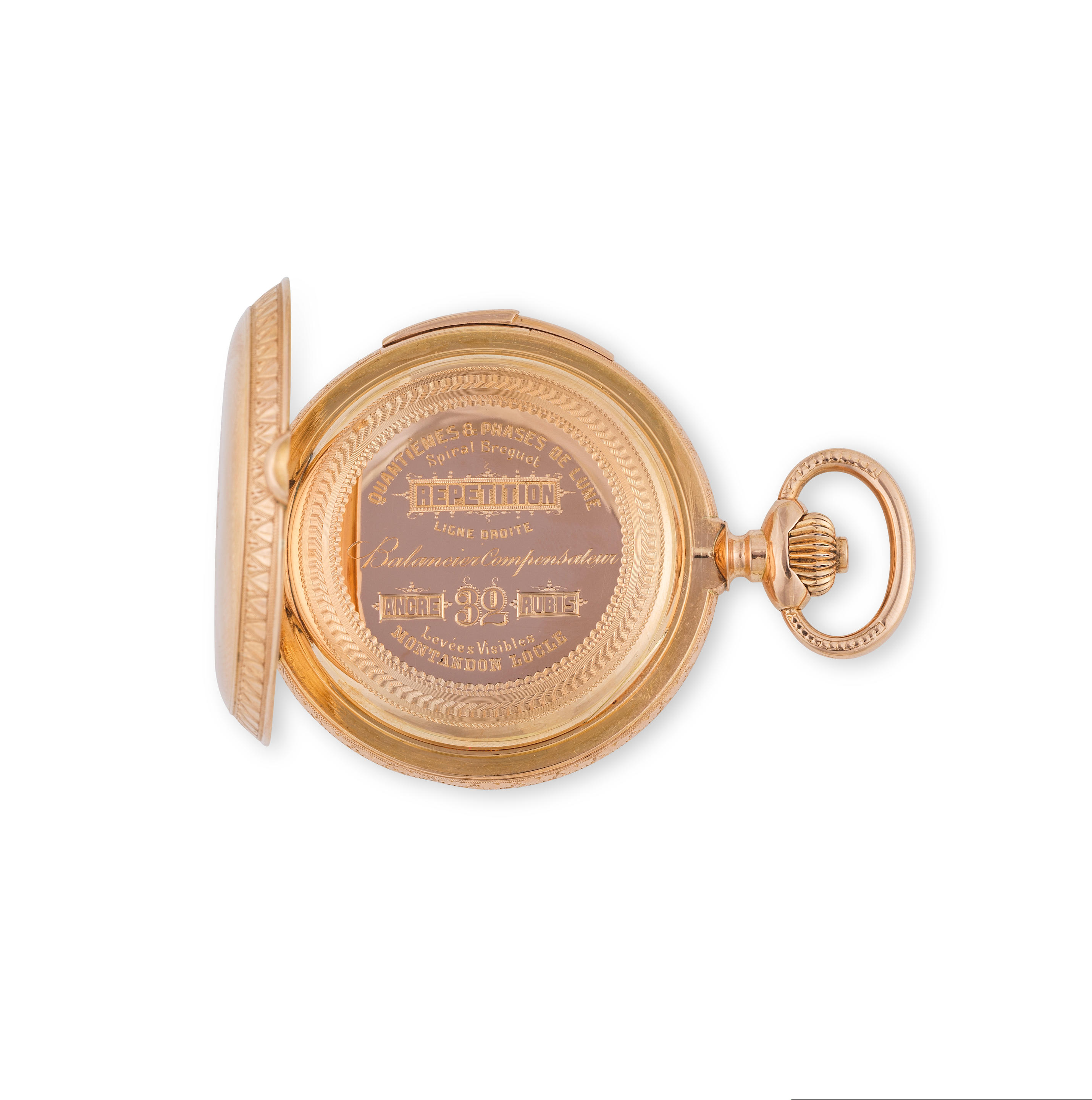 Montandon Locle 18k rose gold Silver and Golden 1870 France