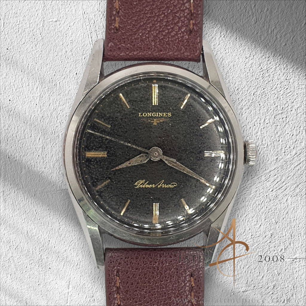 Longines Silver Arrow +183/S Stainless steel Black 1957 | Dealer