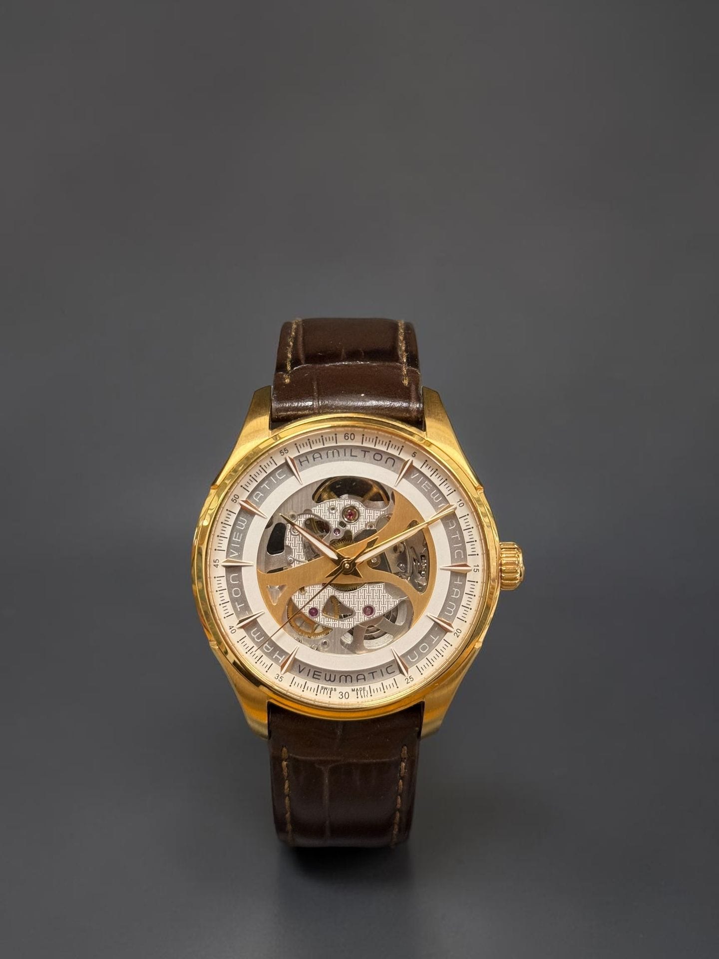Hamilton Viewmatic H-20-S Stainless steel Semi-skeletonized