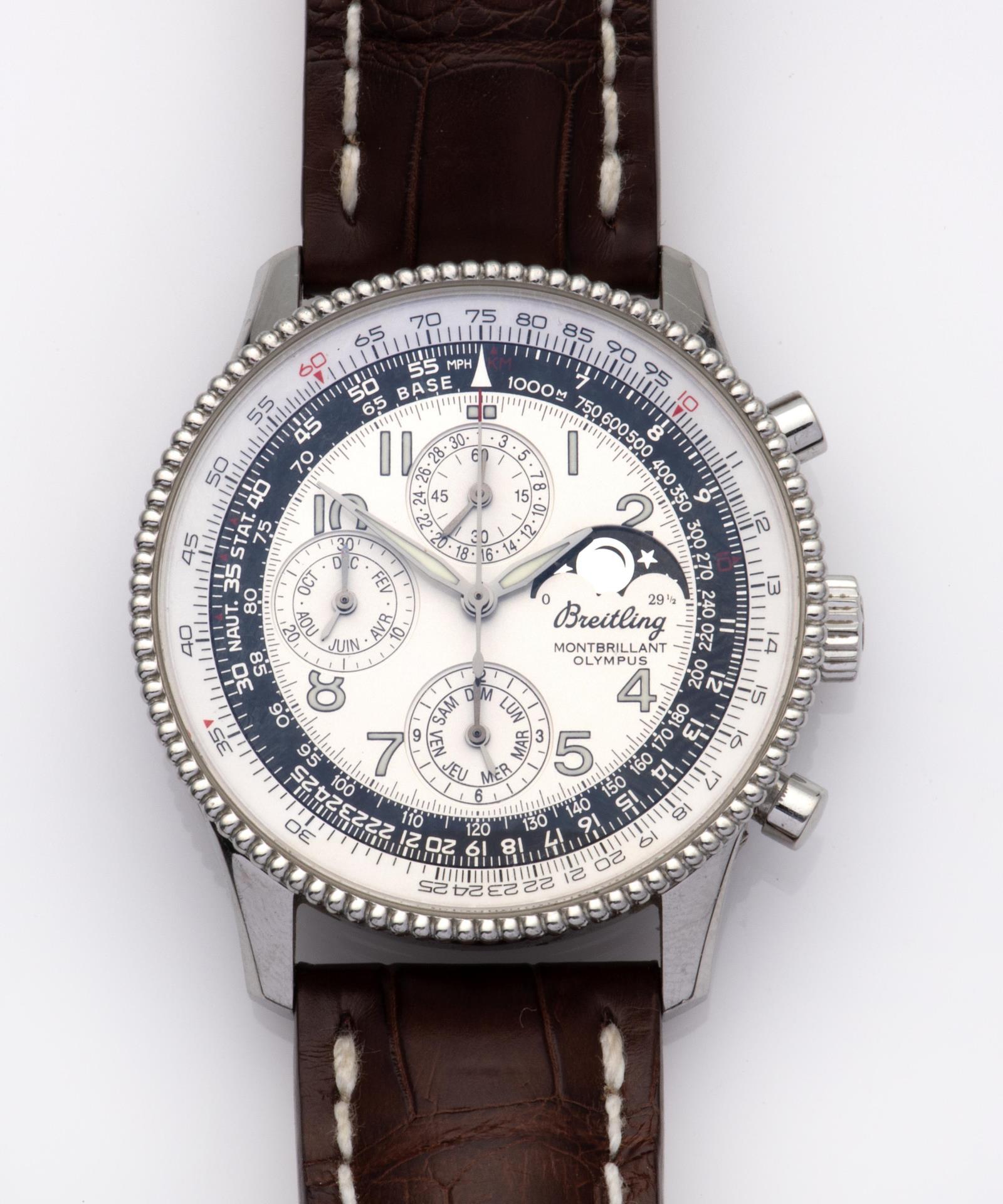 Breitling Montbrillant A19350 42mm Stainless steel White