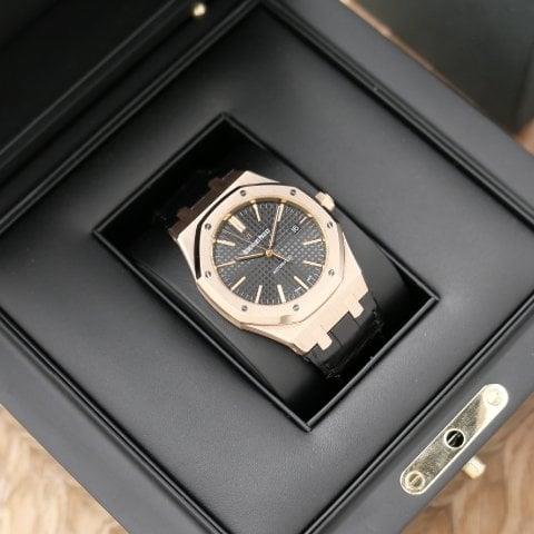 Audemars Piguet Royal Oak 15400OR.OO.D002CR.01 41mm Rose gold Black