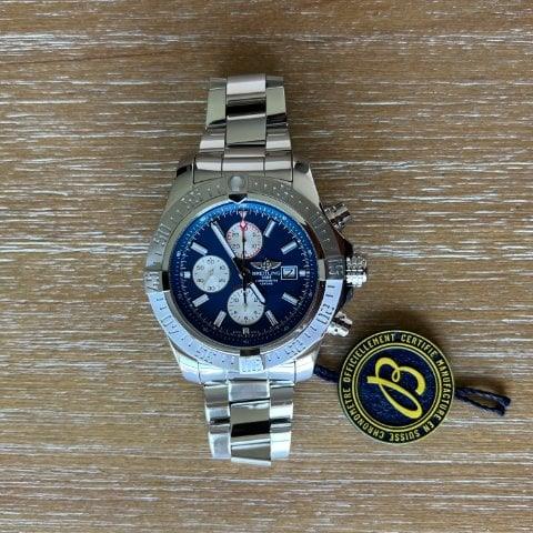 Breitling Super Avenger II II A1337111/C871 48mm Stainless steel Blue