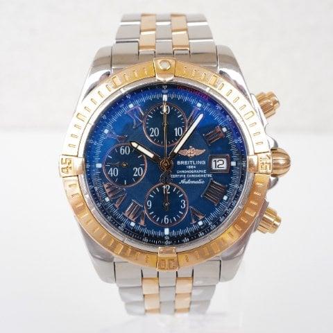 Breitling Chronomat C13356 44mm Yellow gold and Stainless steel Blue