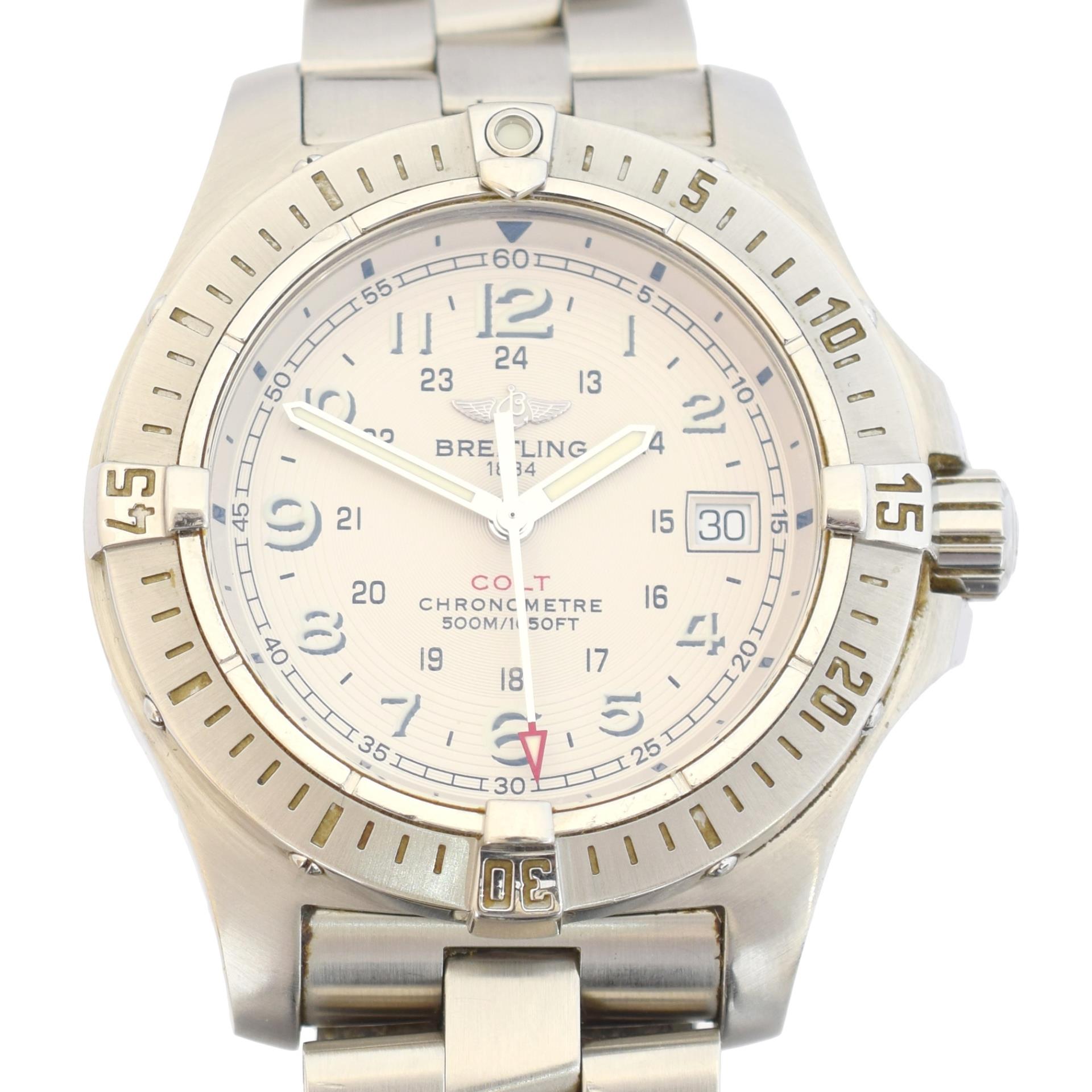 Breitling Colt A74380 41mm Stainless steel White