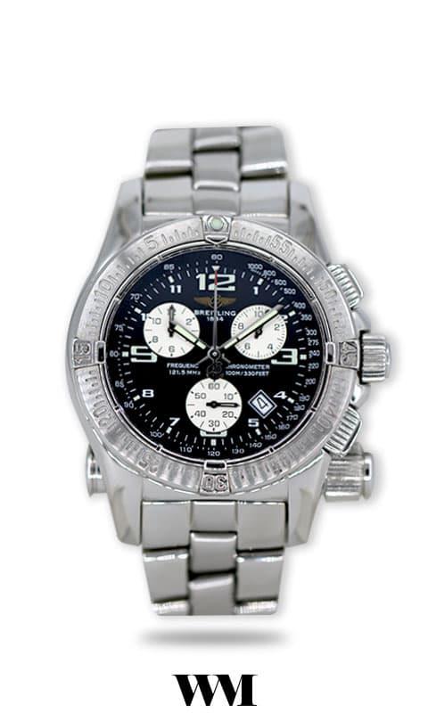 Breitling Emergency A73321 45mm Stainless steel Black