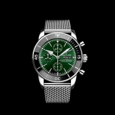 Breitling Superocean Heritage A13313121L1A1 44mm Steel Green