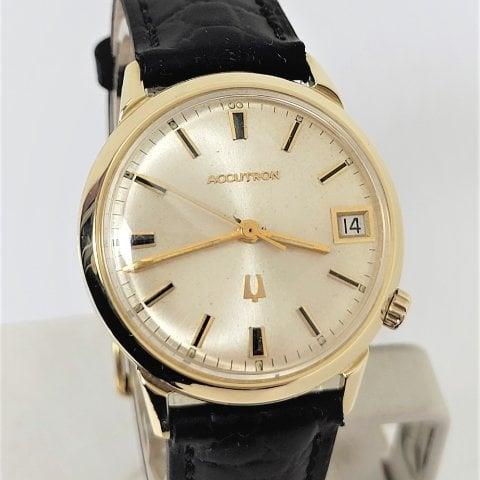 Bulova Accutron 34mm Yellow gold