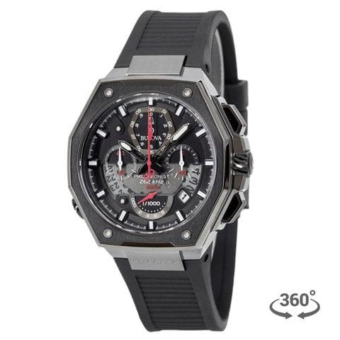 Bulova Precisionist 98B358 45mm Stainless steel Black