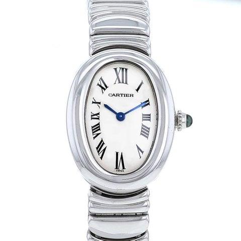 Cartier Baignoire White gold Silver