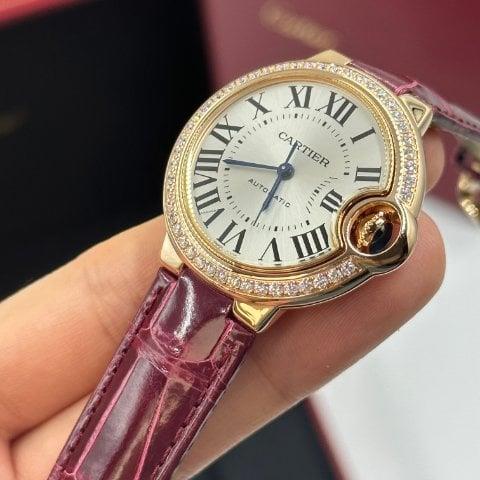 Cartier Ballon Bleu 33mm WJBB0033 33mm Rose gold Silver