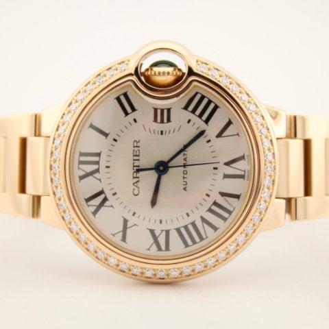 Cartier Ballon Bleu WJBB0036 33mm Rose gold Silver