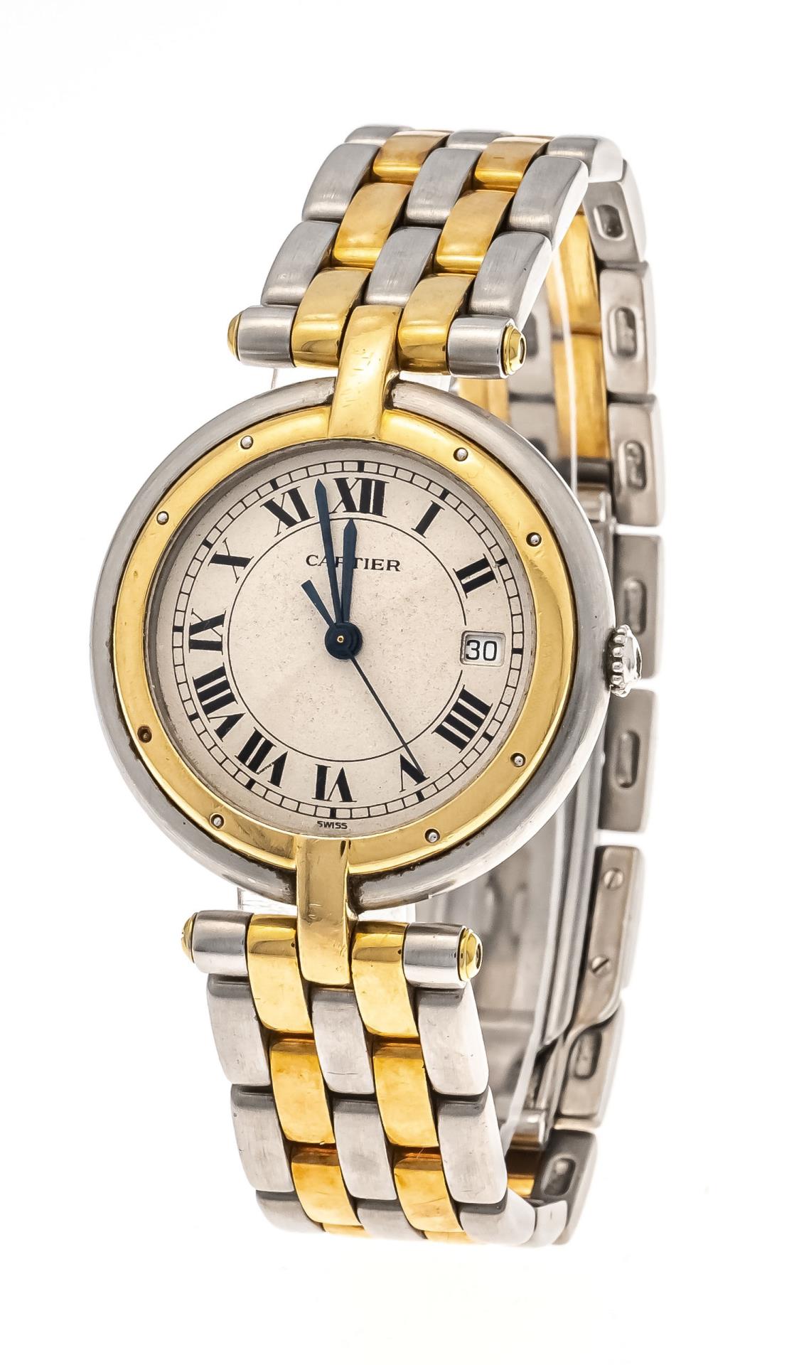 Cartier Cougar 183964 30mm Yellow gold and Stainless steel White