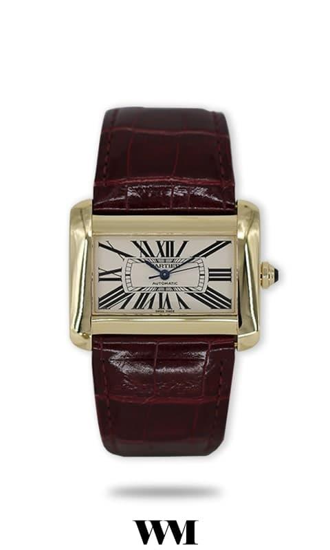 Cartier Divan 2603 Yellow gold White