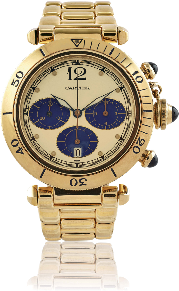 Cartier Pasha 30009 38mm Yellow gold Champagne