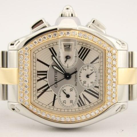 Cartier Roadster W62027Z1 49mm Yellow gold and Stainless steel Silver