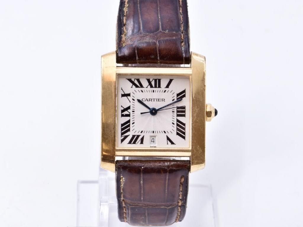 Cartier Tank 1840 28mm Yellow gold Silver