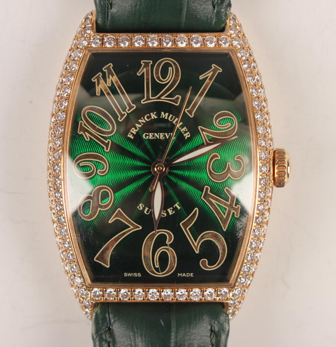 Franck Muller 2852 SC 30mm Rose gold Green