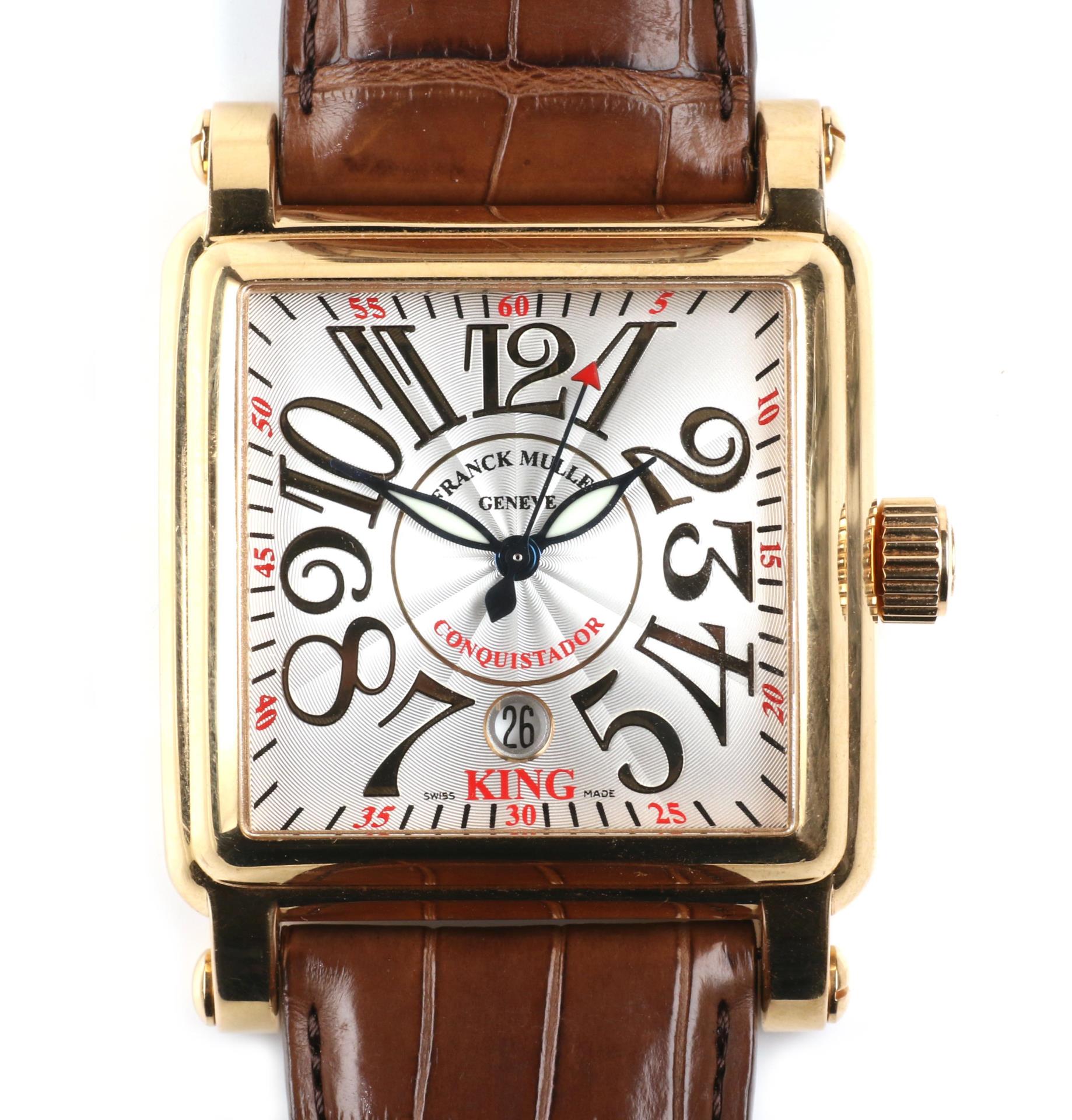 Franck Muller Conquistador Cortez Yellow gold Guilloché