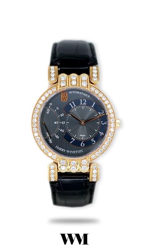 Harry Winston Premier Excenter 012266 39.5mm Rose gold Black