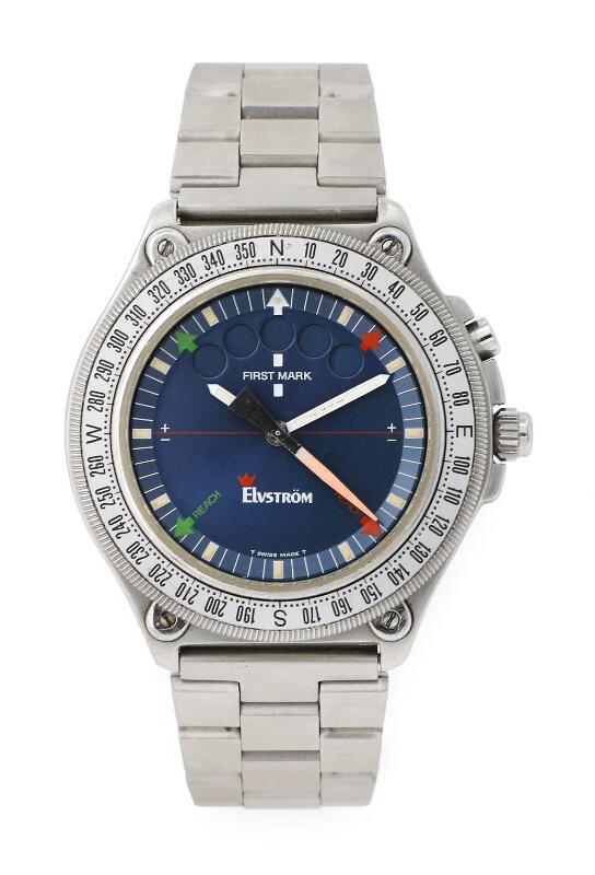 Lemania Elvström Regatta WA 322-B 42.5mm Stainless steel Blue