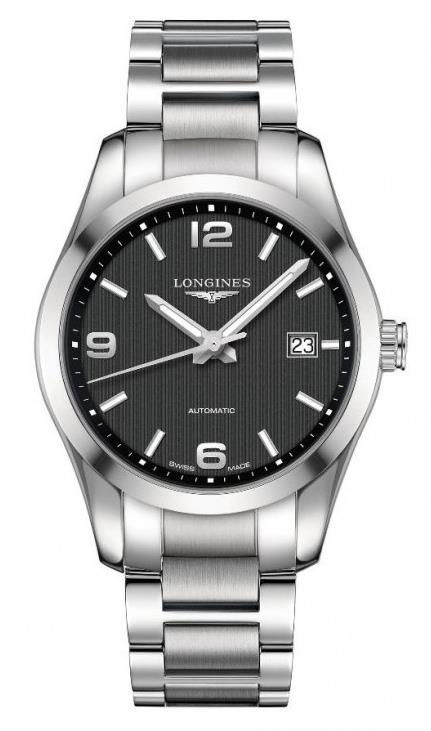 Longines Conquest L2.785.4.56.6 40mm Stainless steel Black