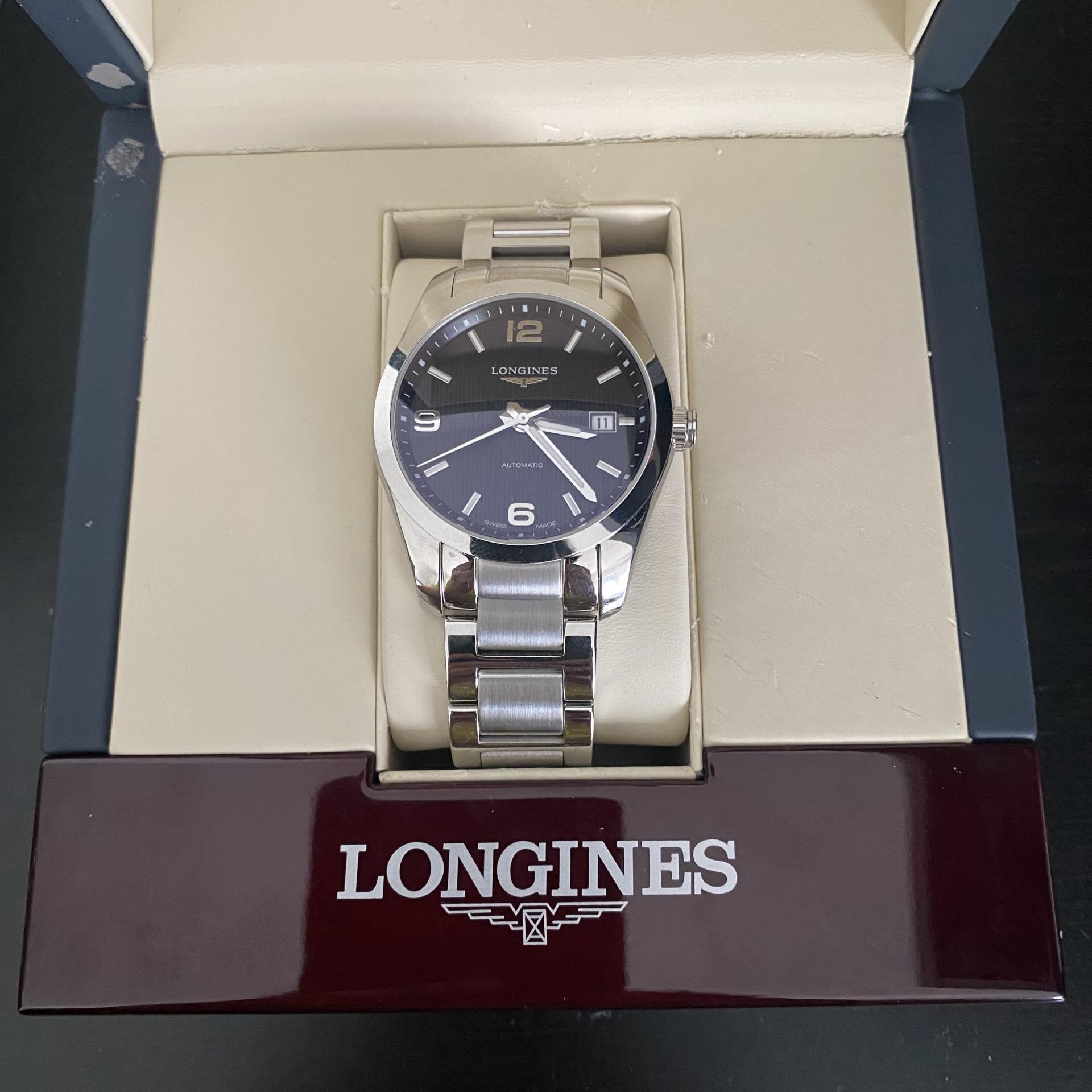 Longines Conquest L2.785.4.56.6 40mm Stainless steel Black 4