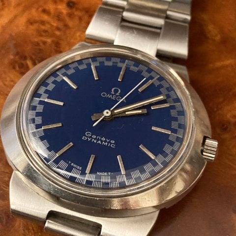 Omega Dynamic 166.039 41mm Steel Blue