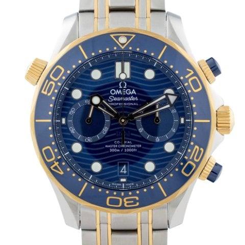 Omega Seamaster Diver 300M 210.20.44.51.03.001 44mm Yellow gold and Stainless steel Blue