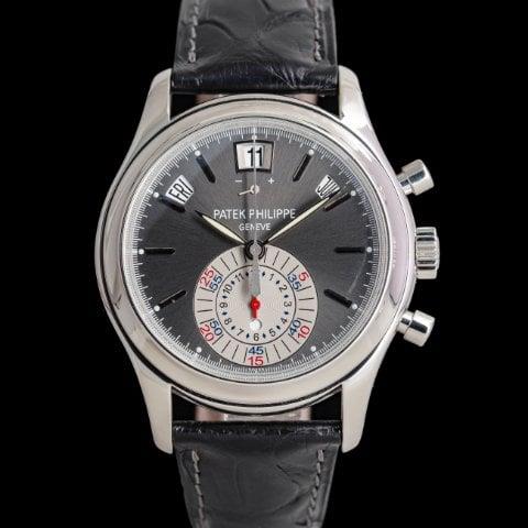 Patek Philippe Annual Calendar Chronograph 5960P 41mm Platinum Silver