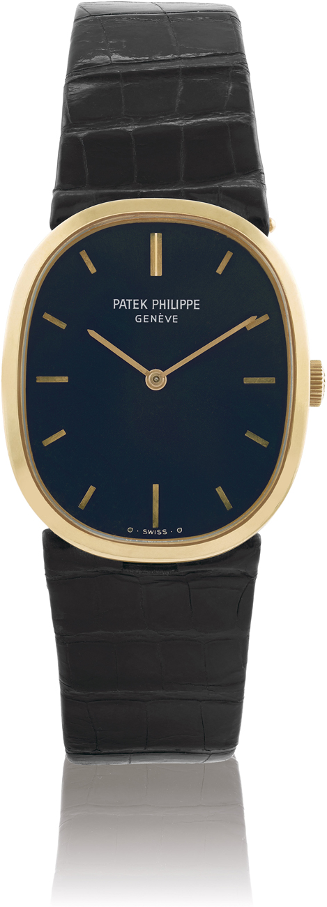 Patek Philippe Golden Ellipse 3548 35mm Yellow gold Blue