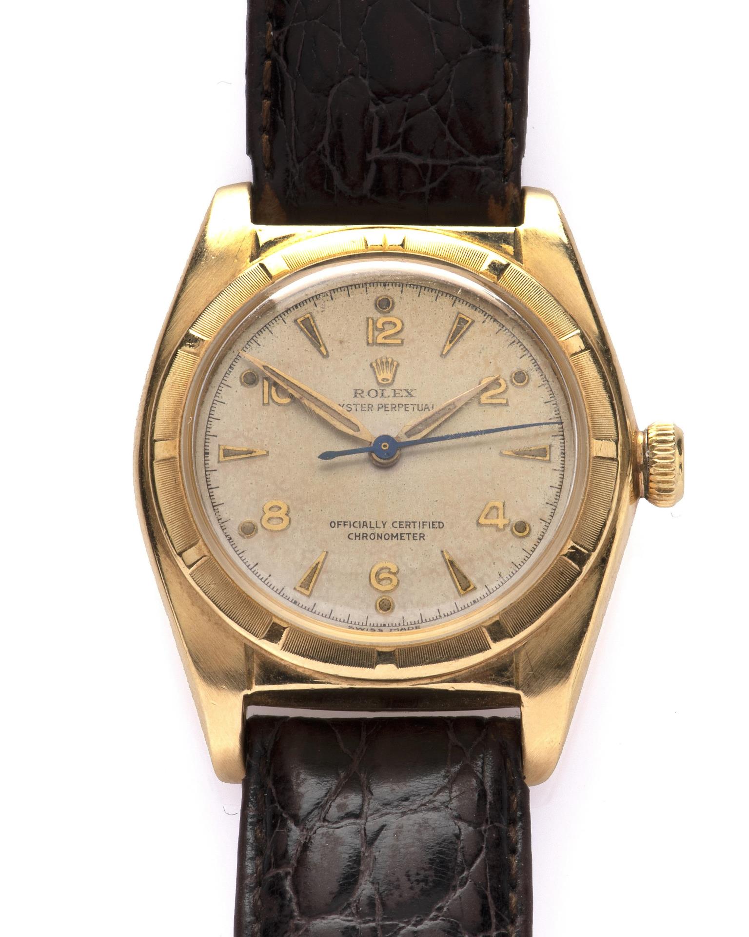 Rolex Oyster Perpetual 5011 32mm Yellow gold Silver