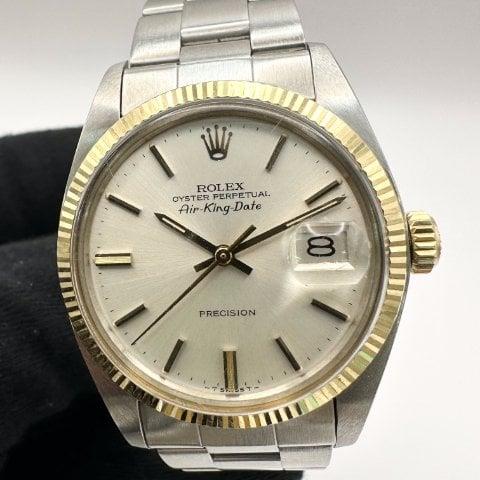 Rolex Air King 5701 34mm Yellow gold and Stainless steel Silver