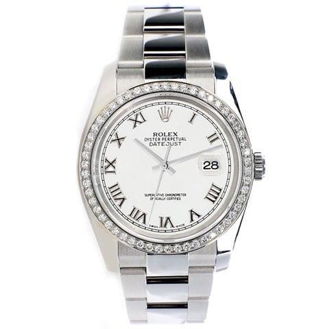 Rolex Datejust 36 116200 36mm Stainless steel White