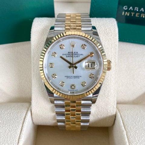 Rolex Datejust 36 126233 36mm Yellow gold and Stainless steel Mother-of-pearl