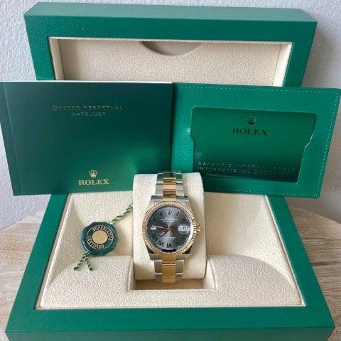 Rolex Datejust 36 126233 36mm Yellow gold and Stainless steel Grey