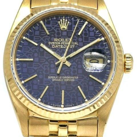 Rolex Datejust 36 16018 36mm Yellow gold Purple