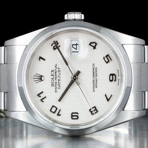 Rolex Datejust 36 16200 36mm Stainless steel White