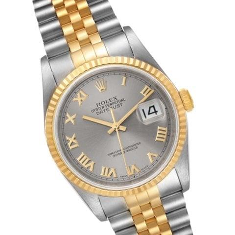 Rolex Datejust 36 16233 36mm Yellow gold and Stainless steel Gray