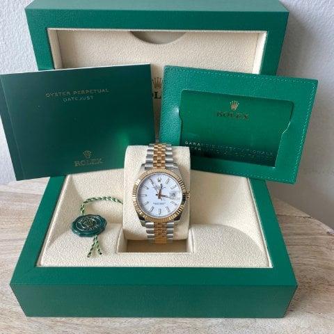 Rolex Datejust 41 126333 41mm Yellow gold and Stainless steel White