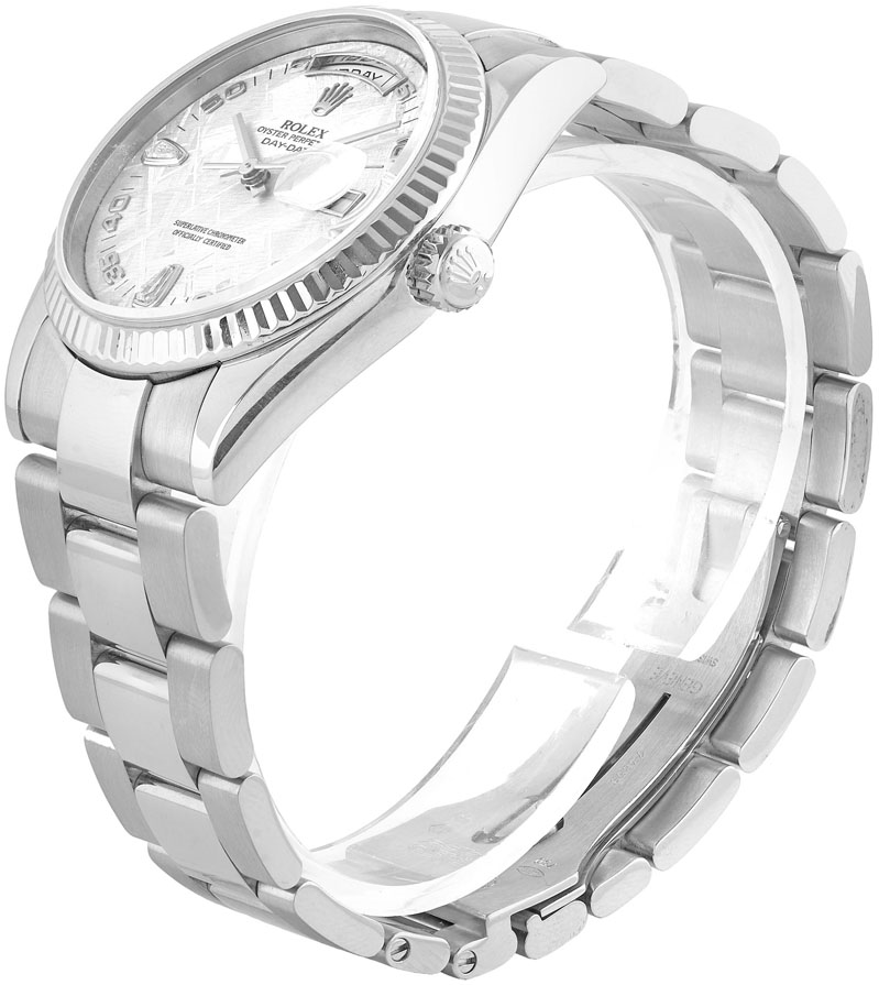 Rolex Day-Date 36 118206 36mm White gold Meteorite 1